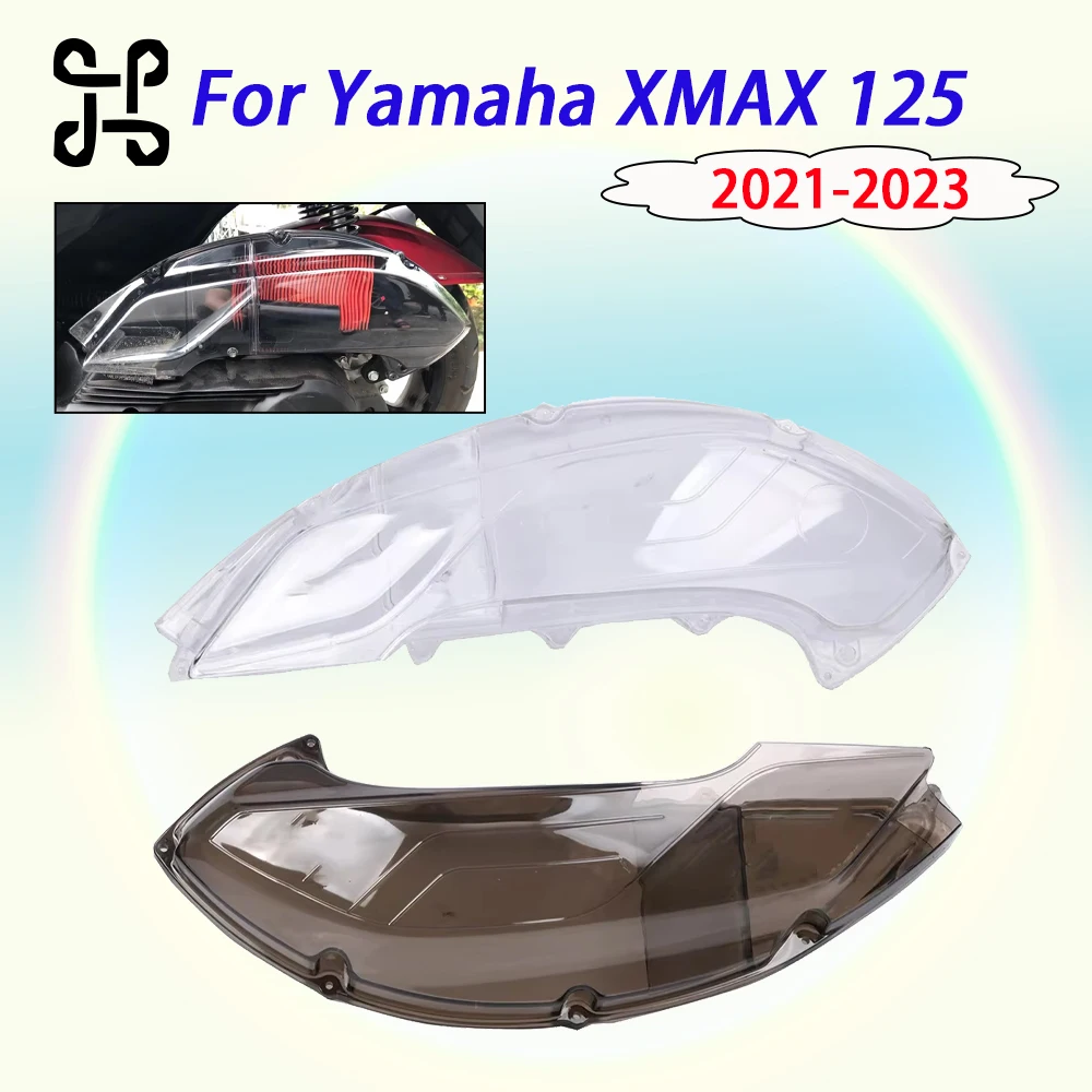 

For Yamaha XMAX125 X-MAX 125 2021 - 2023 Motorcycle Transparent Air Filter Cover Element Guard Protector Dirt-Proof Protective