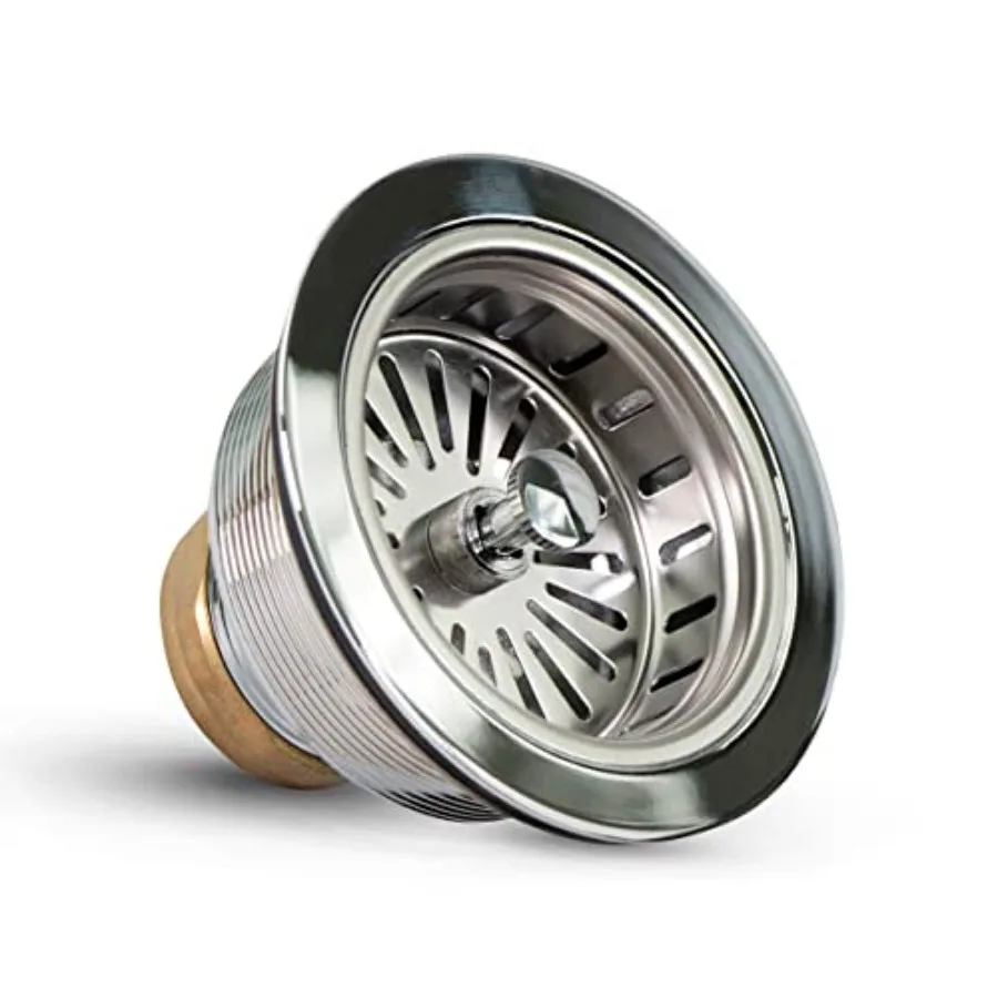 

Высококачественный сливной механизм для кухонной мойки Highcraft, 3-1/2 дюйма, из нержавеющей стали, с корзиной-фильтром и заглушкой, стандартный слив для раковины