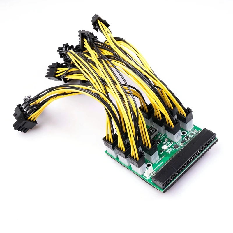 Power Conversion Board ,12 Ports Server Power Conversion Board 12Pcs 6Pin Power Cord With Toggle Switch