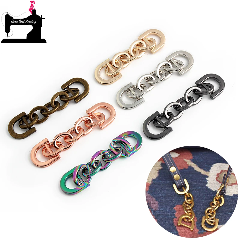 

2/5/10PCS Length:10cm Metal Bag Strap Extension Handbag Handles For Gift Bags Chain Charm Decoration Purse Crossbody Accessories