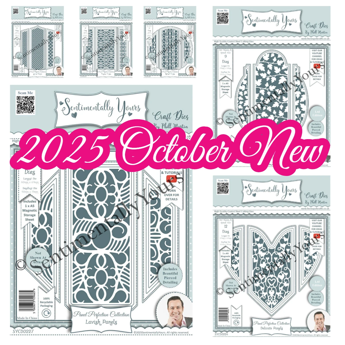 

2025 New A5 Panel Perfection Complete Bundle Die Set Essential Sentimentally Yours Stamps Dies DIY Scrapbooking Diary Card Molds
