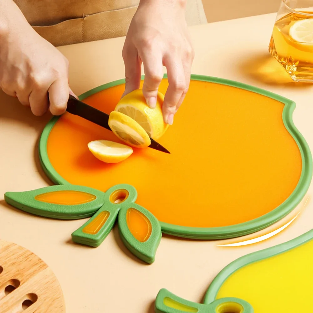 Cute Fruit Shape Cutting Board PP Material Creative Chopping Block Vegetables Slicing Mincing Kitchen Tools