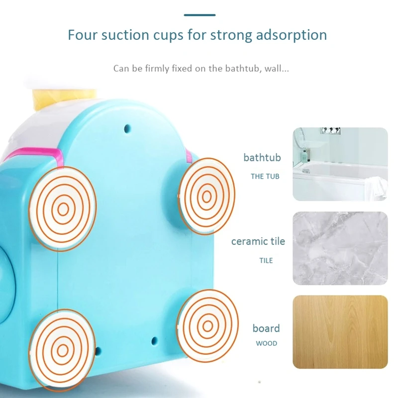 WOTT-Ice Creams Maker Bubble Machine Bath Fun Foam Bathtub Gift Bath For Children Bathing Water Bubble Machine