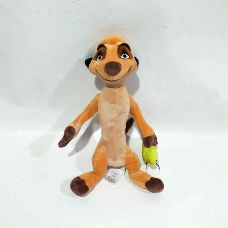 Timon Holding Bug Plush Toy Cute Meerkat Stuffed Animals 30cm Boys Girls Toys for Children Birthday Gifts