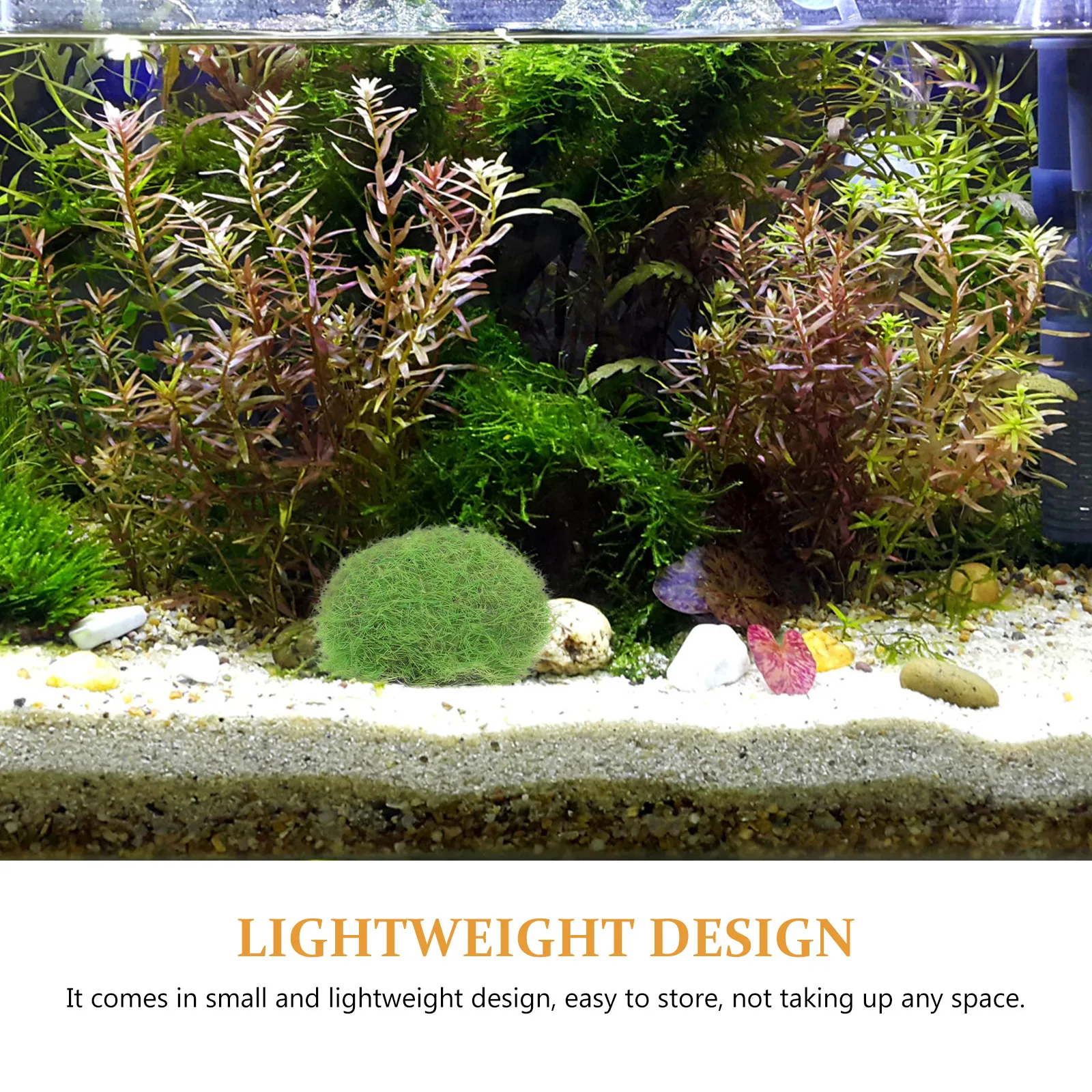 

Artificial Stone Decor Fish Tank Resin Fake Fake Moss Stone Decor Mossy Pebble Aquarium Ornament Realistic Moss Ball