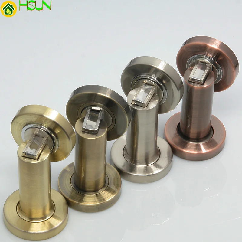 

Door suction zinc alloy stainless steel color magnetic strong magnetic indoor cylindrical door suction wall