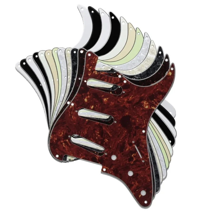 

ST Guitar Pickguard, 3-Layer, 11 Hole, Standard Model, Scratch Plate Accessory