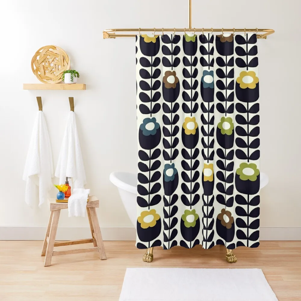 

ORLA KIELY Shower Curtain Modern Showers For Bathroom Bathroom Box Cover Waterproof Shower And Anti-Mold Curtain