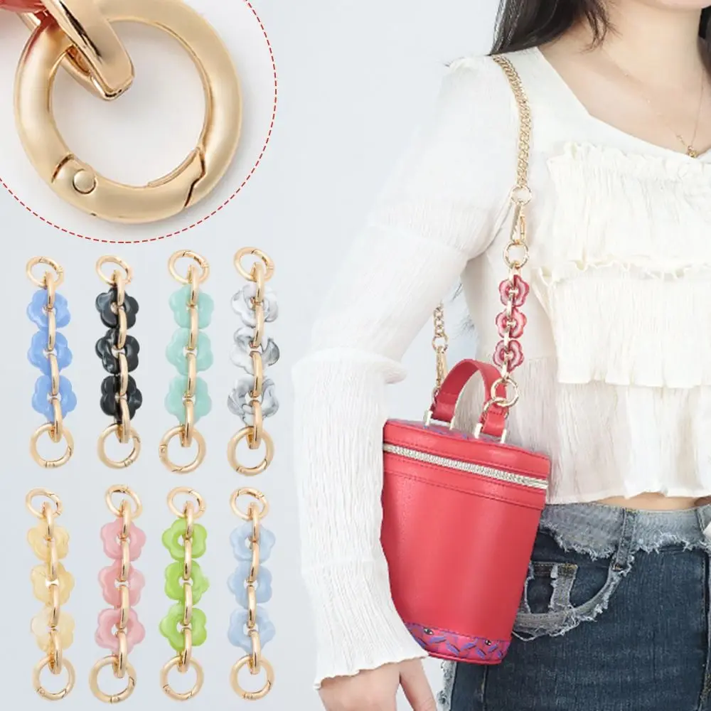 

Flower Shaped Bag Chain Fashion Zinc Alloy Detachable Shoulder Bag Strap Extender Handbag Extension Chain Bag Accessories