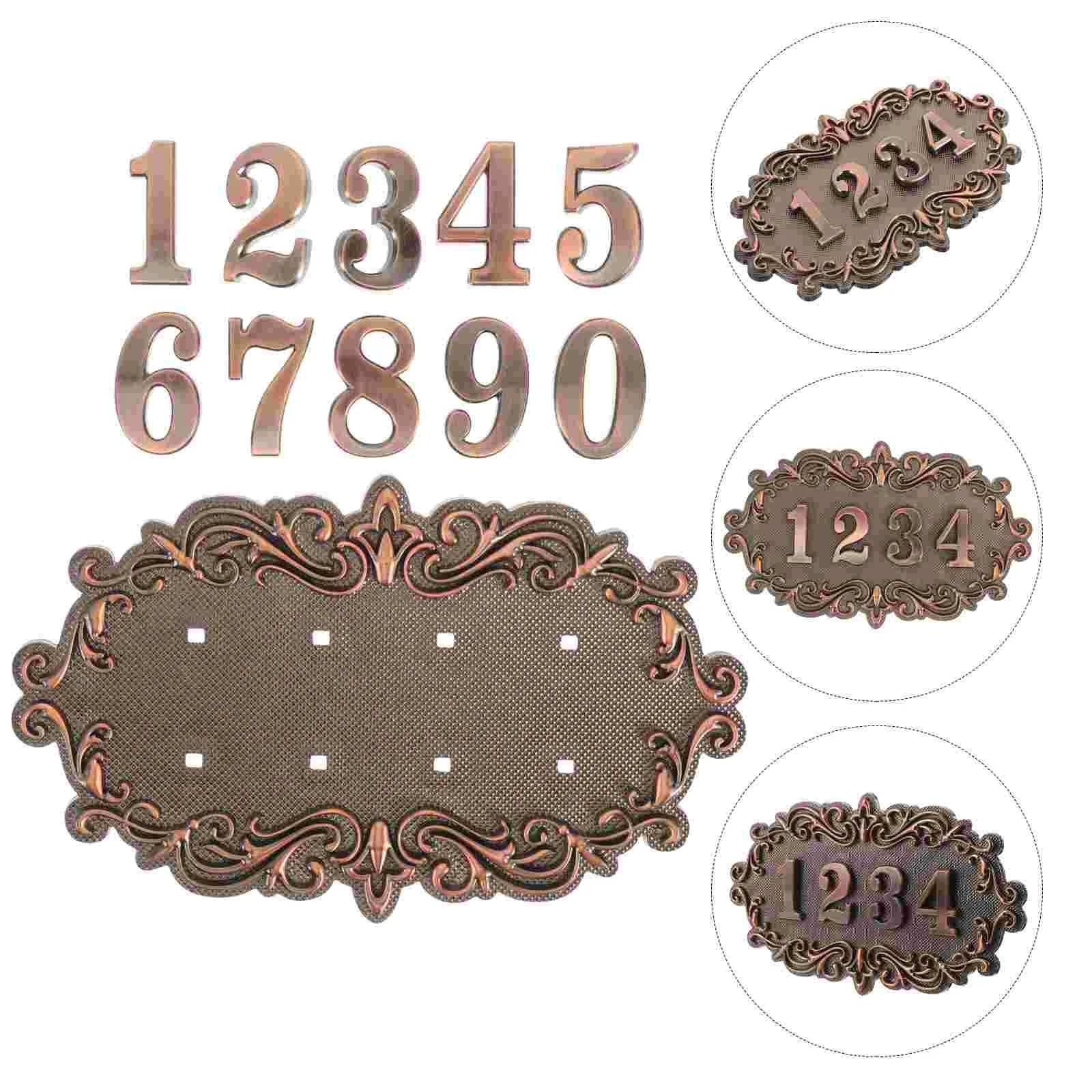 House Number Address Plaques Sign Door Name Plate Personalized for Office outside Signs Front Emblems