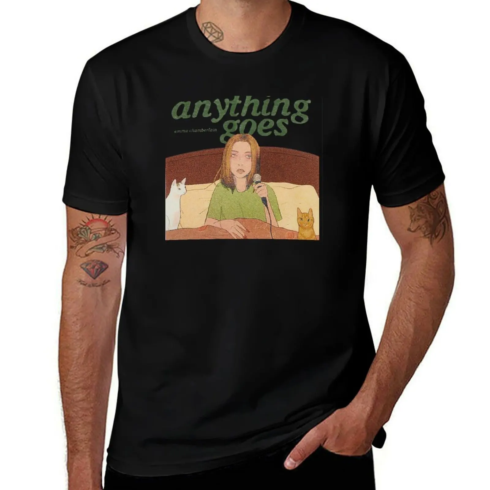 

anything goes T-Shirt blanks blacks T-shirts man Men's clothing