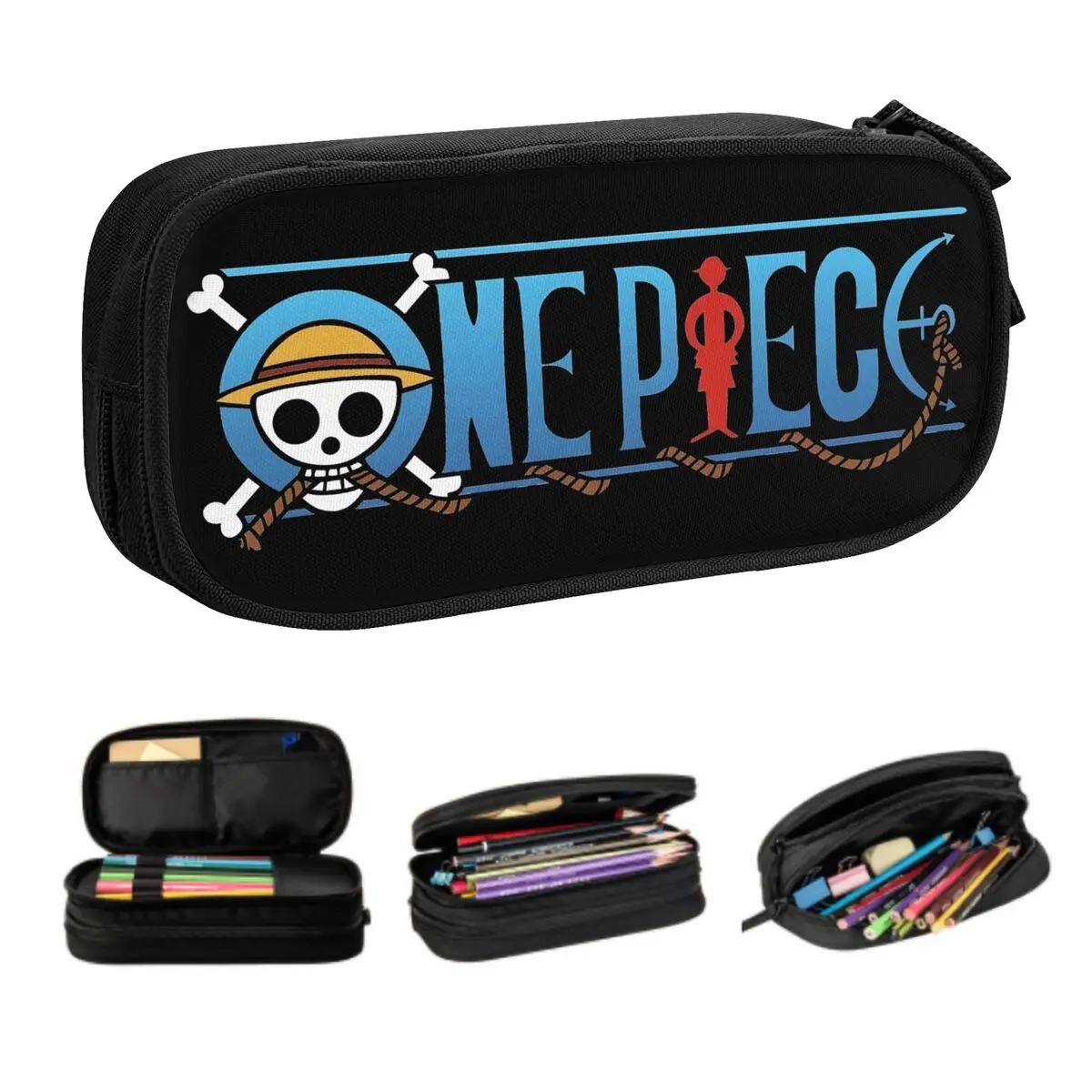 

Custom O-One P-Pieces Logo Pencil Case for Boys Gilrs Large Storage Pen Bag Box Stationery