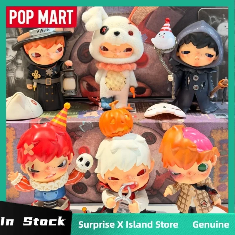 جديد حقيقي Popmart Hirono Monsters' كرنفال سلسلة صندوق أعمى مكتب المشهد ديكور جمع لعبة نموذج هالوين هدية صندوق غامض #1