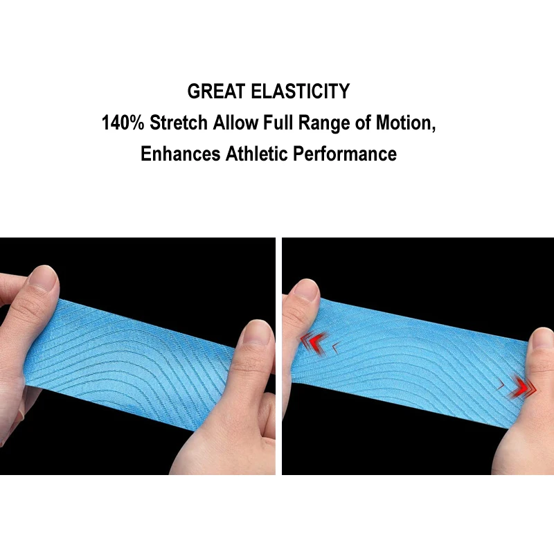 3 Rolls Sports Kinesiology Tape Fitness Muscle Elbow Knee Pain Relieve Therapeutic Adhesive Tape Breathable Waterproof 5cm*5m