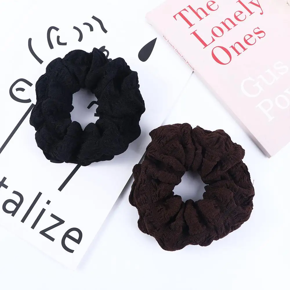 Bubble Folds Ponytail Rubber Band Large Intestine Korean Style Scrunchies Hair Ring Cloth Hair Rope Female Hair Accessories