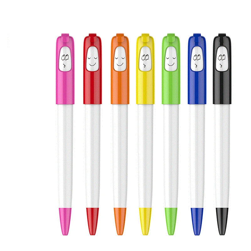 

4 Pcs Emoticon Ballpoint Pen Cute Cartoon Face Press Ball Pen Smiling Face Ball Pen For Business Office School Teachers Party