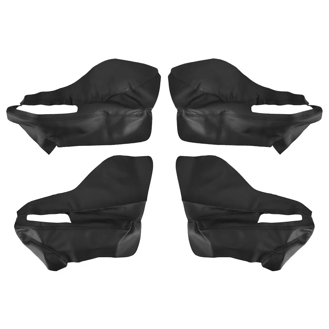 

Black Interior Door Armrest Panel Cover Trim Microfiber Leather fit for Jeep Renegade 2015 2016 2017