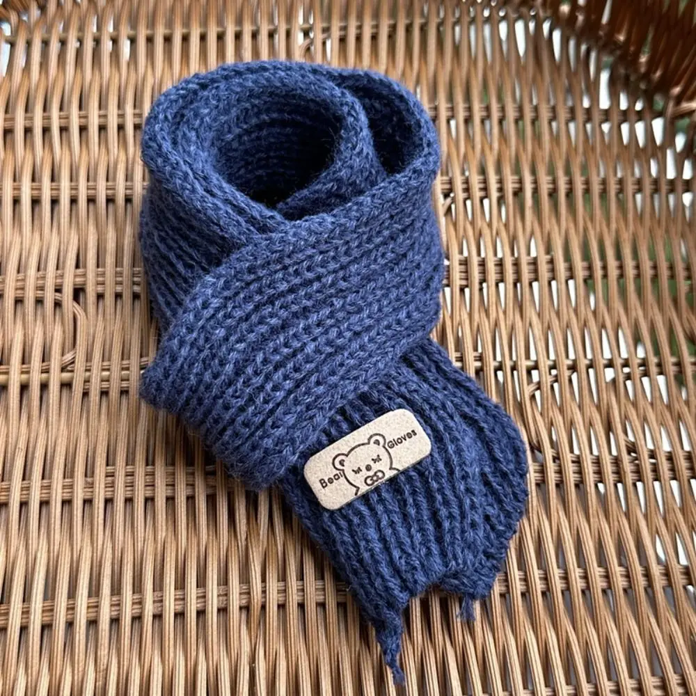 さまざまな色のクマの形をしたニットの人形のスカーフ,カジュアルウェア,子供向けのDIYギフトおもちゃ,綿の人形,ファッション人形,20cm