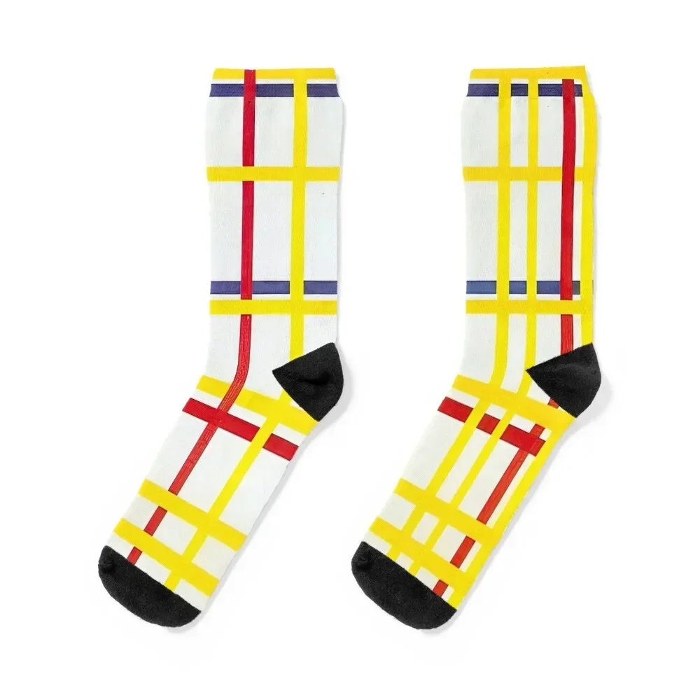 

piet mondrian best paintings, piet mondrian art style, piet mondrian artwork Socks hiking sport Non-slip Socks Female Men's
