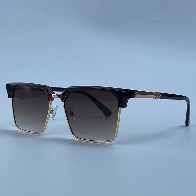 2026 Luxuriöse Übergroße Quadratische Sonnenbrille für Herren Y2K Punk Designer Futuristische Vintage Outdoor-Sonnenbrille für Männer Fahrbrille Eyewear – Detail 12