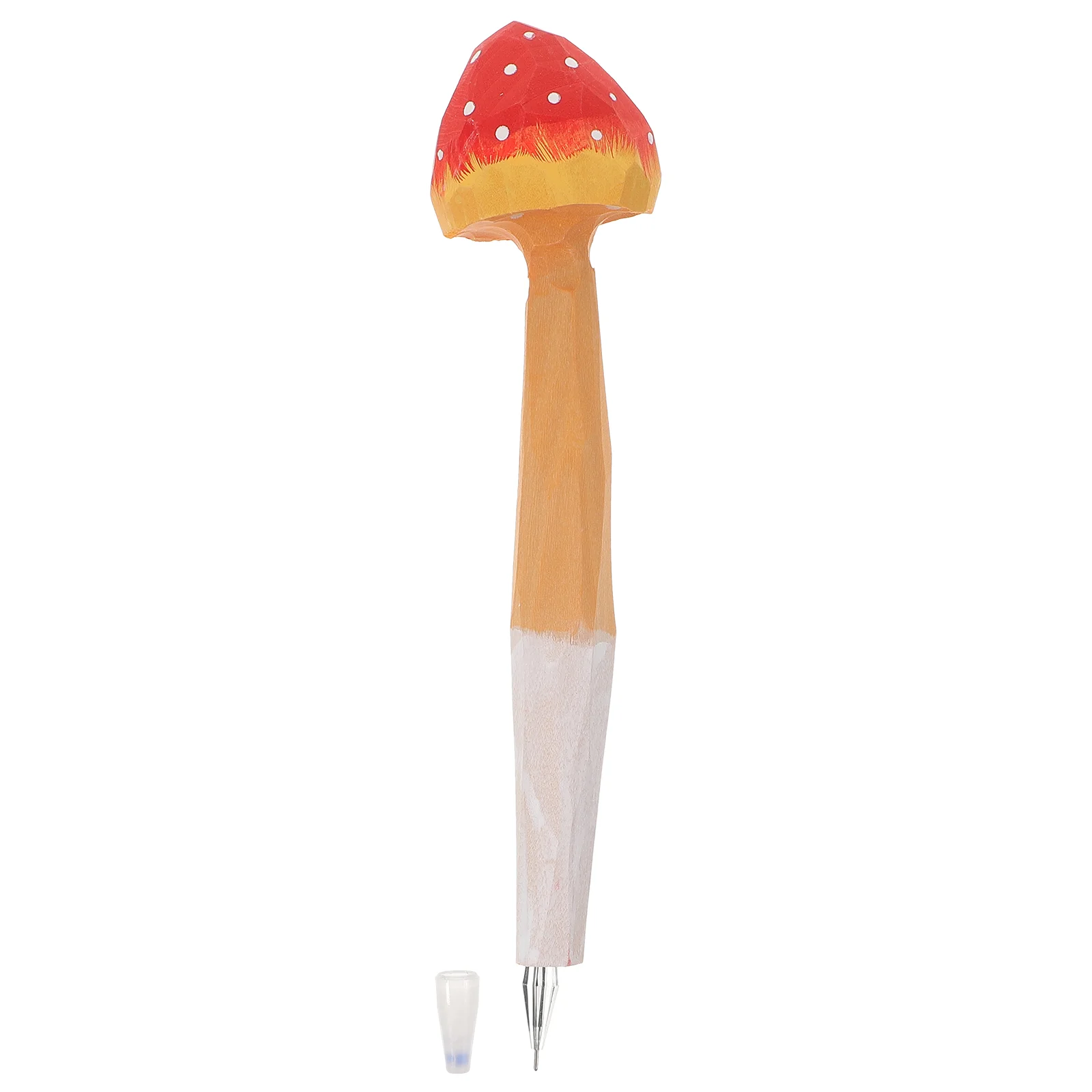 Wooden Engraving Pen Funny Pens for Kids Ballpoint Office School Supplies Gel Mushroom Writing