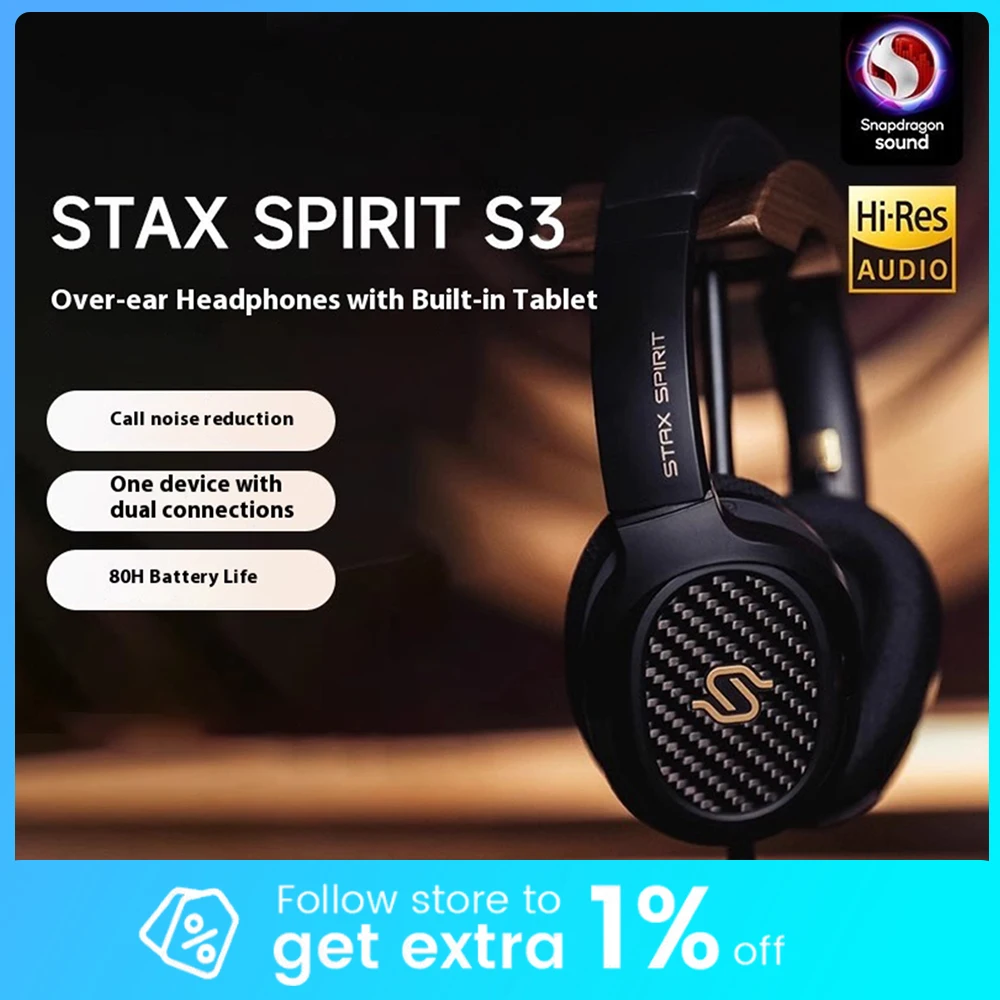 

Stax Spirit S3 Gamer Earphones Wireless Bluetooth Headset Waterproof Lightweight Earphone Custom Gaming Headphones Boy Gifts