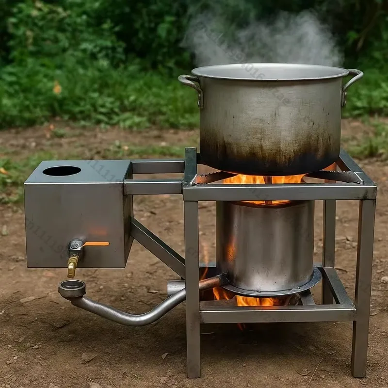 Outdoor Stainless Steel Oil Furnace with Blower Speed Controller Fuel Heater