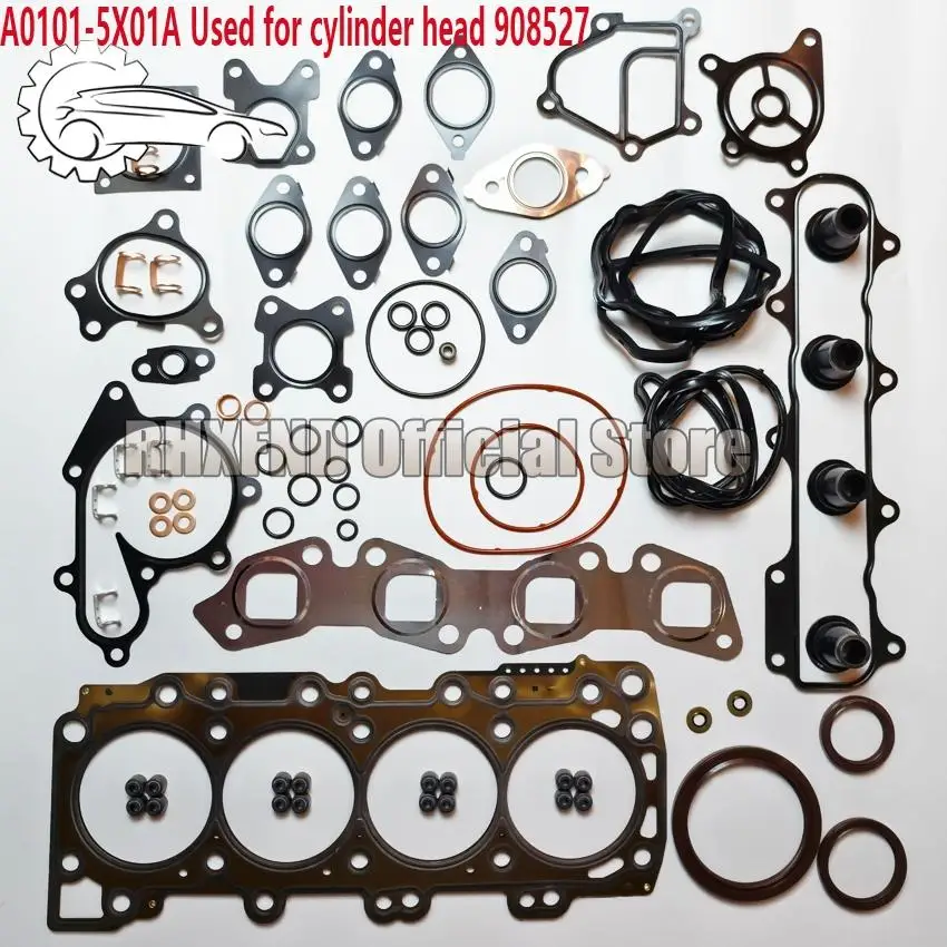 

10101-VK500 10101-VK528 A0101-5X01A YD25 YD25DDTI engine repair kit complete set of gaskets suitable for Nissan Navara Pathfinde