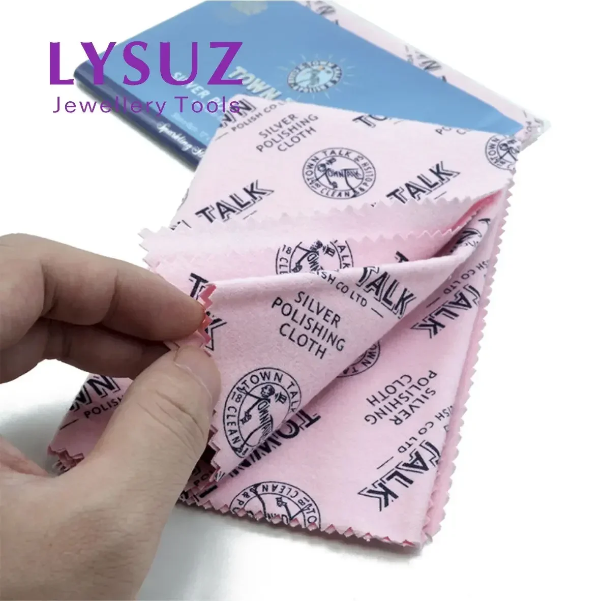 Original Town Talk Silver Polishing Cloth 30*45cm Jewelry Anti-Tarnish Cleaning Watches Natural Cotton Fibers 12*18inch