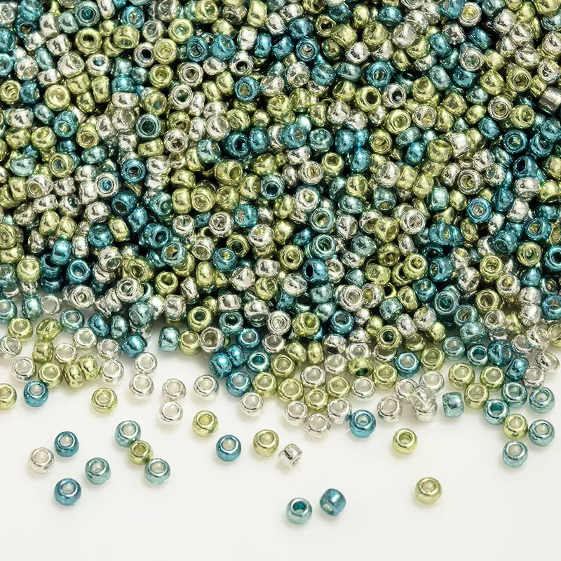1000 قطعة 1.5 مللي متر جولة لامع اللون الزجاج الخرز 15/0 موحدة اليابان فضفاض خزر عازل لصنع المجوهرات DIY بها بنفسك الخياطة Accessorise