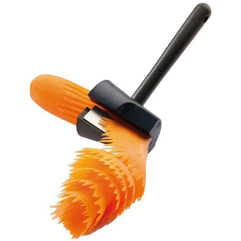 2X Multifunctional Cucumber Carrot Curler Sharpener Spiral Grater Peeler Slicer Grater Vegetable Planer Kitchen Helper image 2