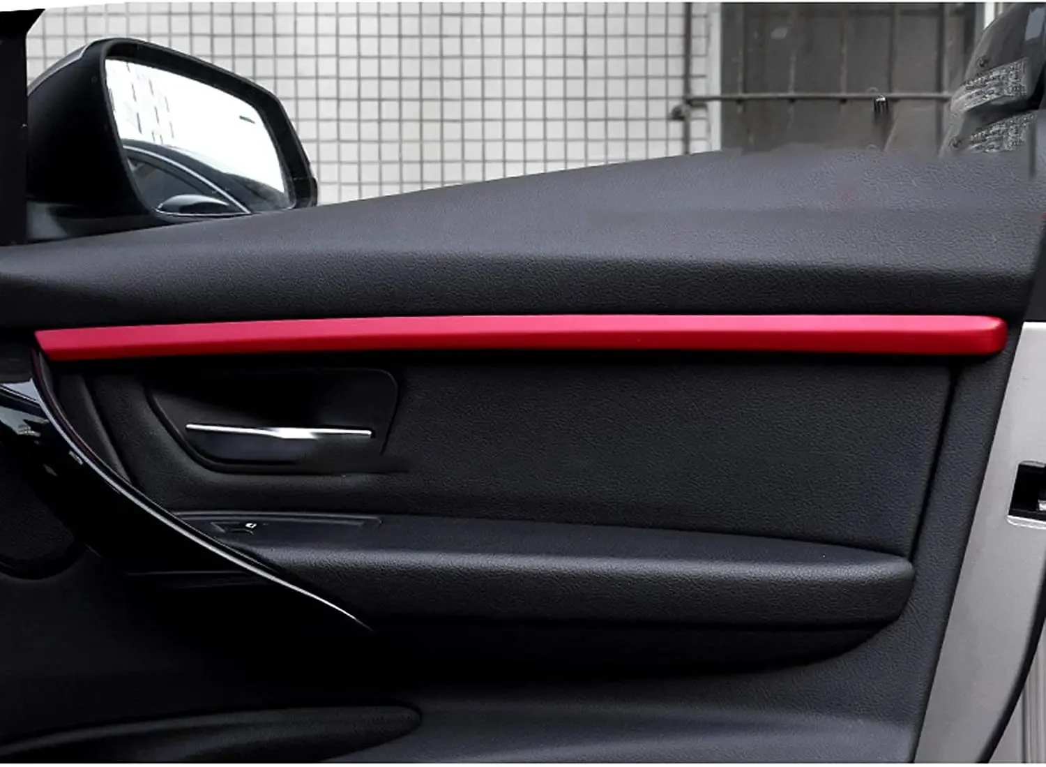 4pcs/Set Red Interior Door Panel Stripe Cover Molding Trims Strip Decor For BMW 3 Series F30 F31 2012-2019