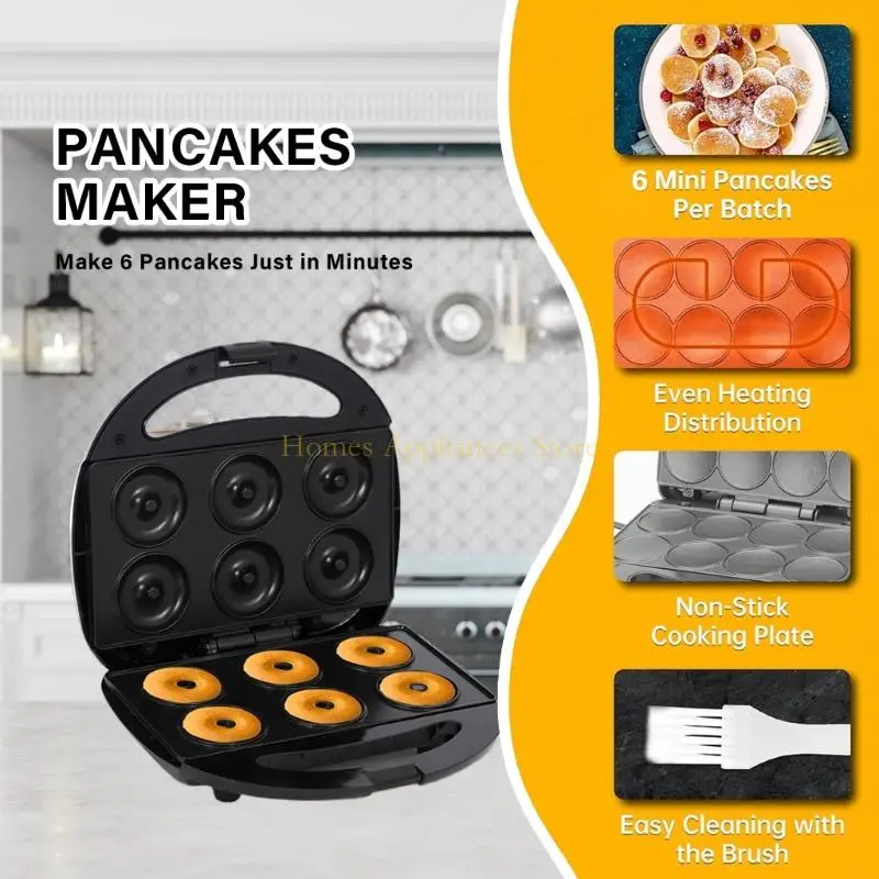 D0AB Donuts Electric Donuts con recubrimiento antiadherente Donuts limpieza fácil Making Machine adecuada para limpieza sin