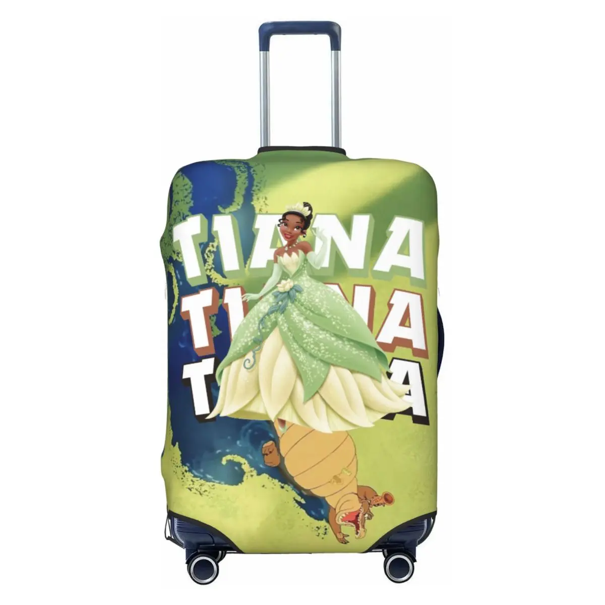 

Custom The Princess Cartoon And The Frog Luggage Cover Protector Funny Travel Suitcase Protective Cover for 18-32 Inch