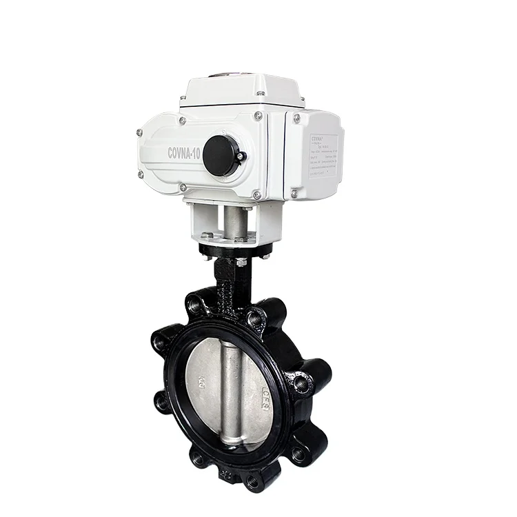 COVNA B2Bclearance Sale DN50 Motorized Valve 3 inches 6 inches 10 inches EPDM Seat Butterfly Valve with Electric Actuator