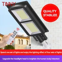 TINNY Solar Street Lights Outdoor LED Waterproof IP65 Human Body Induction Wall Lamp For Home Modern Patio Garden