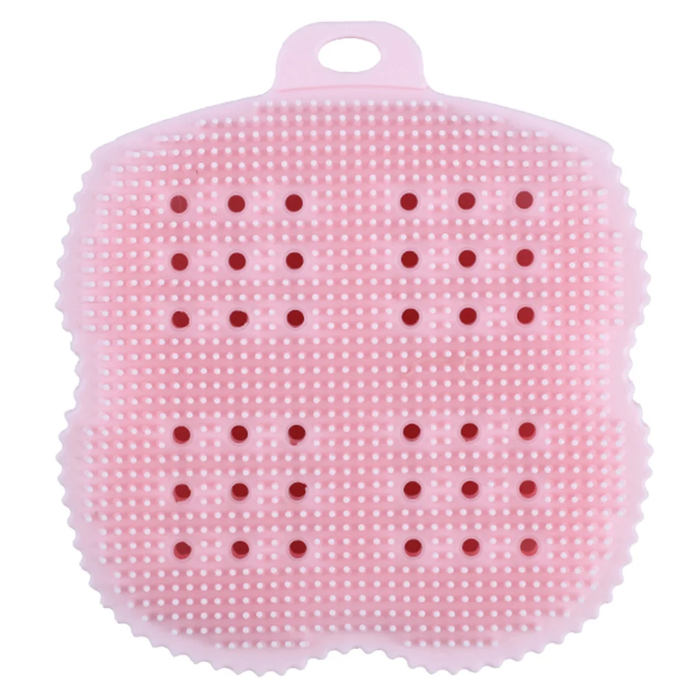 2 قطعة فرشاة اغتسال حمام الغسيل أداة تدليك التقشير الجسم المطهر الظهر تنظيف لينة العناية بالبشرة الأساسية الأرجواني الوردي #3