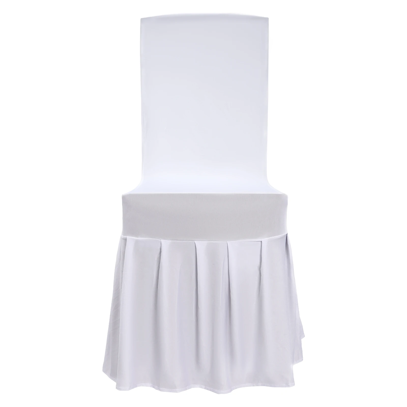 30-delige stretch spandex klapstoelhoezen, gegolfd rokontwerp, universele hoes voor bruiloft, feest, banket
