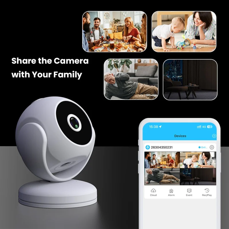 

Smart WiFi monitoring HD 1080P wireless night vision camera Bluetooth paired with outdoor sports DV camera Home security camera