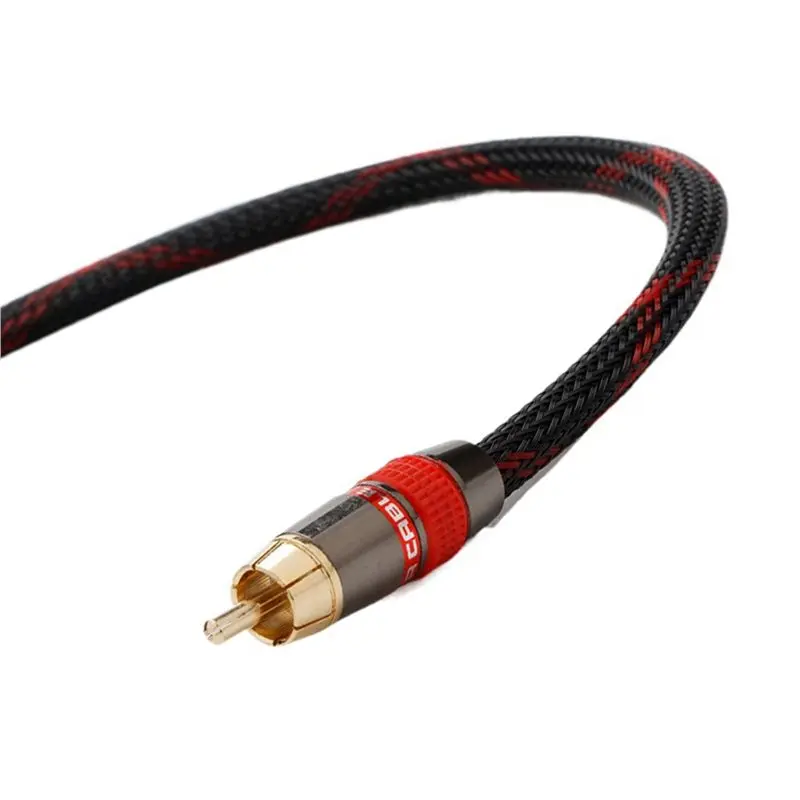 AS95 2pcs 30cm RCA Y Splitter Cable, Audio Jack Adapter Male to 2 Female Connectors for DIY Audio Equipment