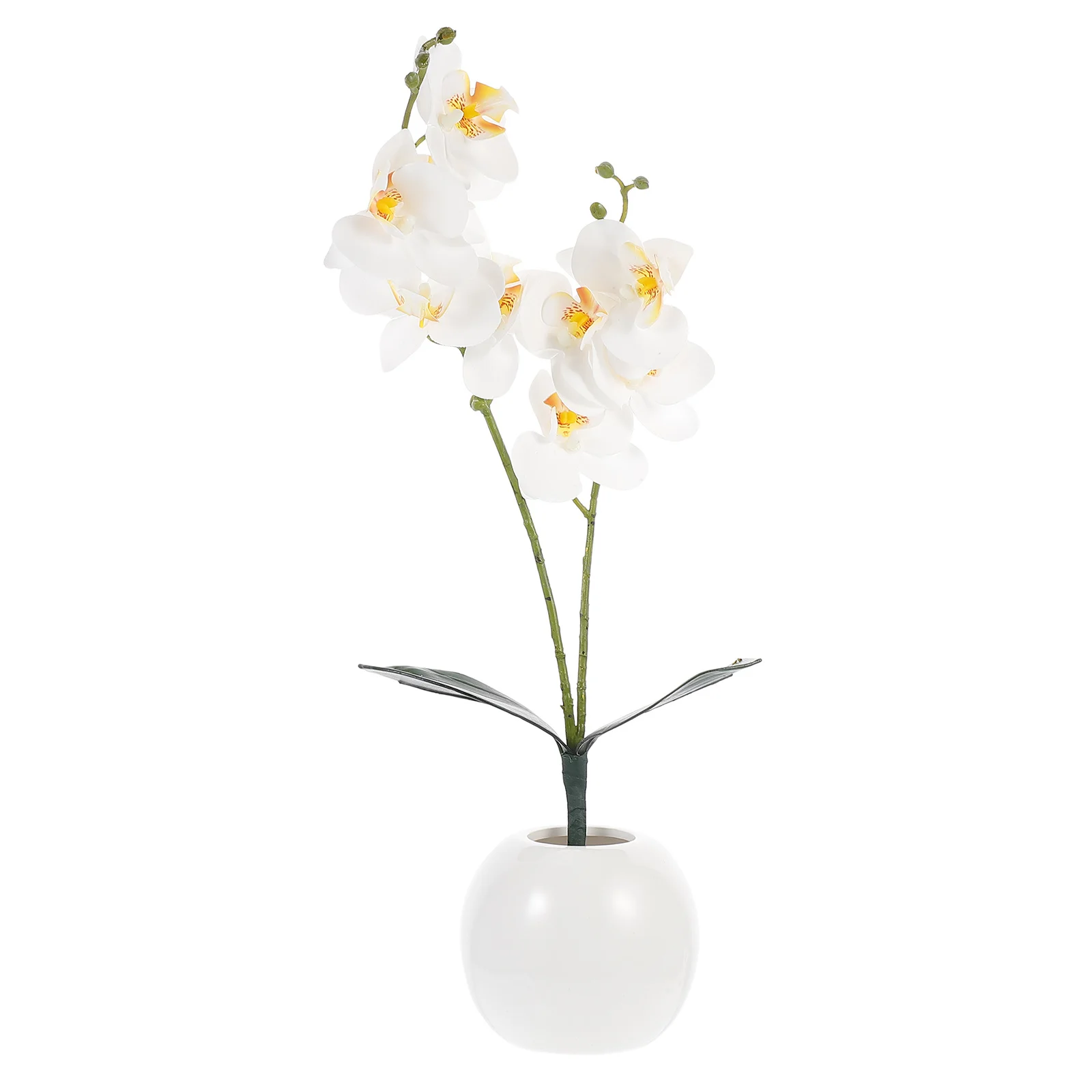 

Artificial Phalaenopsis Bonsai Fake Orchid Plant Long-Lasting Decoration for Home Office Wedding Desktop Display