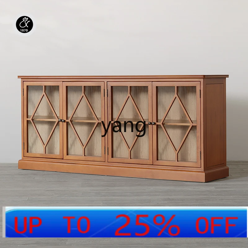 

LH solid wood side cabinet, French retro locker, American country entrance cabinet