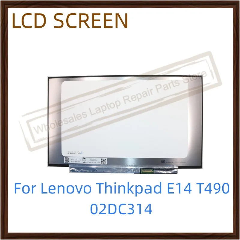 

14" For Lenovo Thinkpad E14 T490 Laptop LCD Screen Digitizer Replacement FHD FRU 02DC314 LCD Display