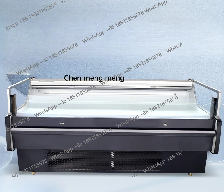 

Commercial supermarket pork cabinet refrigerated display fresh-keeping beef and mutton refrigerated display cabinet horizontal