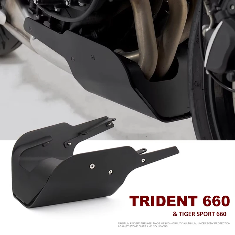 

New Engine Chassis Protector Exhaust Shield Cover Guard Fairing For Tiger Sport 660 TRIDENT660 Trident660 Motorcycle Accessories