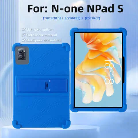 Case for N-one NPad S 10.1 inch Tablet, Kids Friendly Soft Silicone Adjustable Stand Cover for N-one NPad S Kids 10.1inch