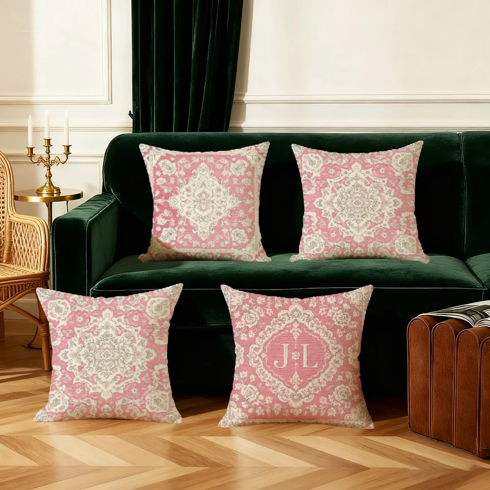Boho Distressed Oriental Cushion Cover Bedroom Sofa Decorative Home Car Portable Cushion Cover With Zipper Soft Pillowcase