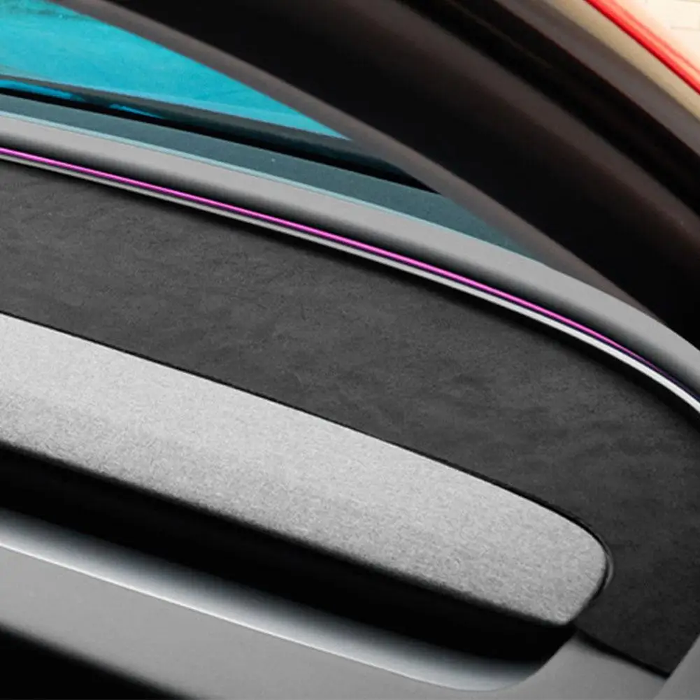   Voor Tesla 2024 Dashboard Cover Highland Flanel Dashboard Pad Dash Mat Anti-Glare Anti-Slip Soft Dash cover Mat 2025 Nieuwe