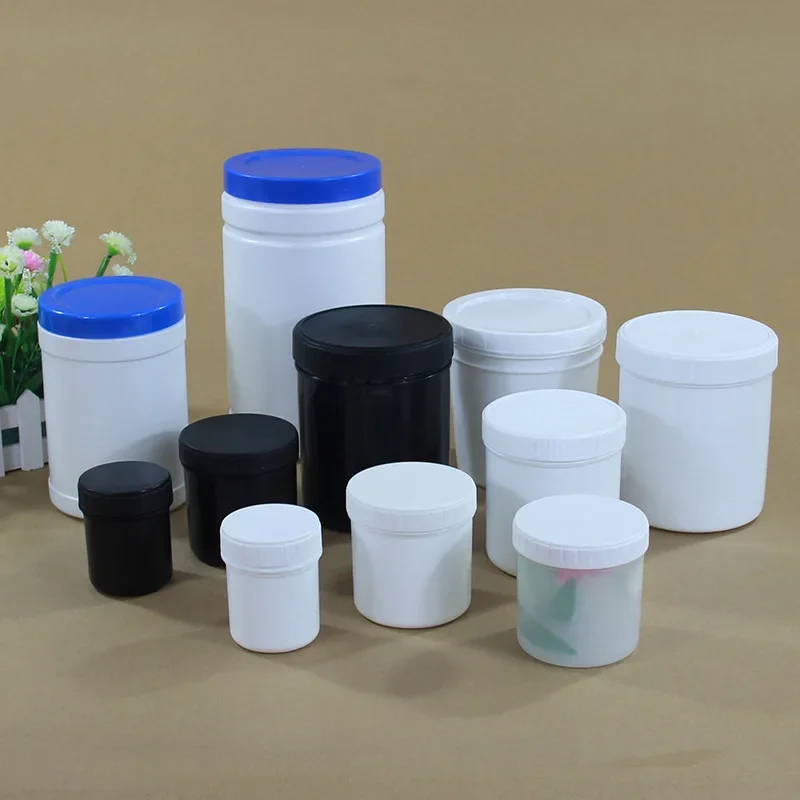 Empty 300ml 350ml Round Plastic Jar with Inner Lid Food Grade Storage Container Leakproof Liquid Cream Bottle 1PCS