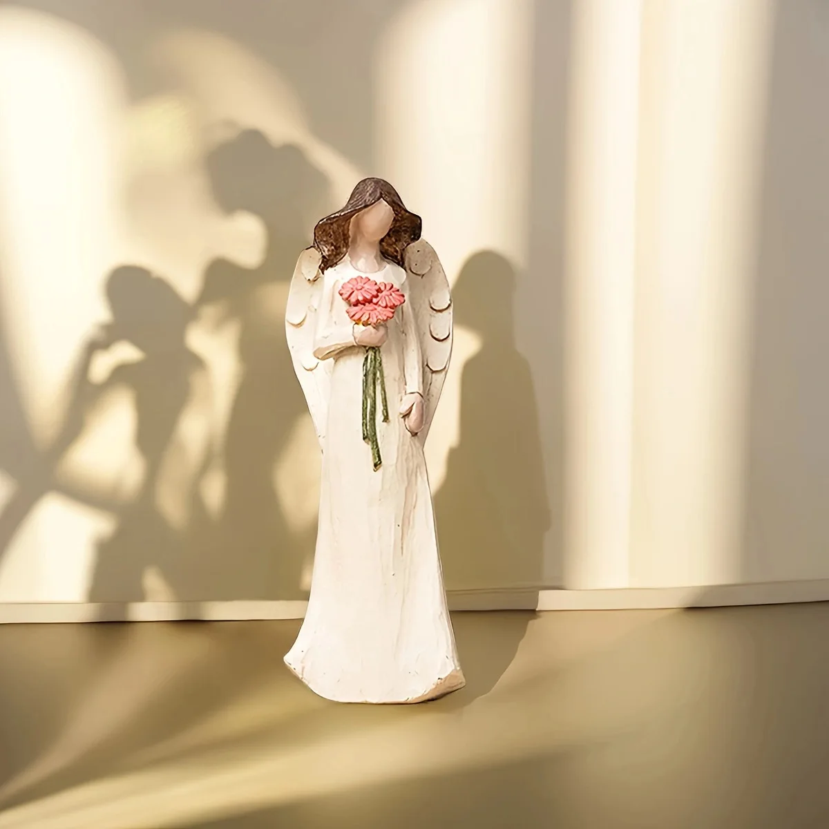 

universal Angel Figurine Guardian Statues Praying Angel Statue Tabletop Ornament Collectible Figurines Resin Angel Sculpture